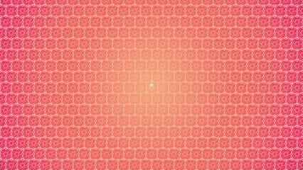 Pink and Orange Gradient Background with Floral Pattern