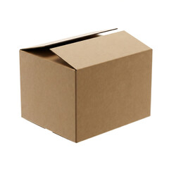 cardboard box isolated on white