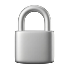 padlock isolated on white background
