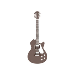 Naklejka premium Stylized Acoustic-Electric Guitar Vector Illustration