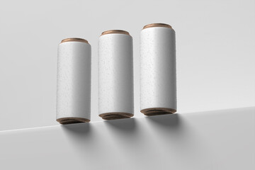 aluminum soda can mockup with water droplets blank mockup