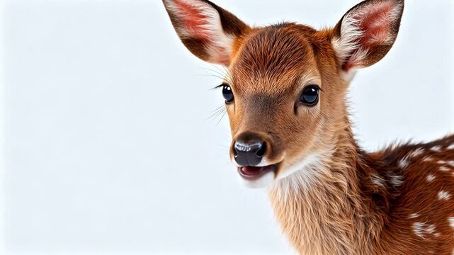 Closeup of a young deer