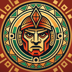 Obraz premium Ancient warrior mask