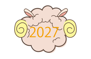 シルエット　2027　羊