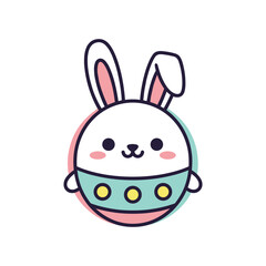 Fototapeta premium Adorable Cartoon Bunny Character Design