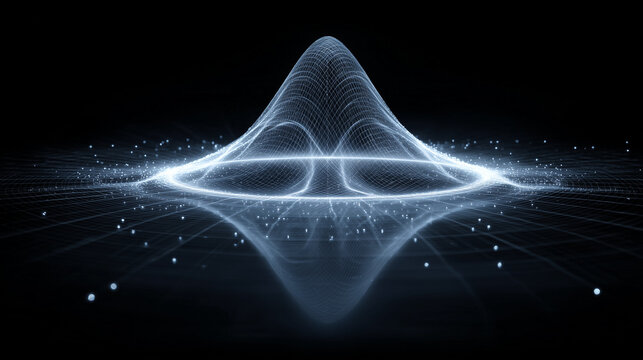 Abstract Quantum Energy Wave with Multidimensional Light Beams in Dark Futuristic Space