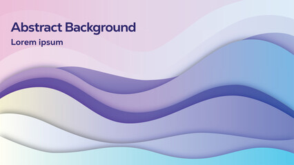 Soft pastel waves create a calming and modern abstract background design.