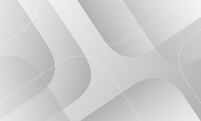 Abstract background of stacked curved triangles in gray, dynamic composition of shapes and lines.