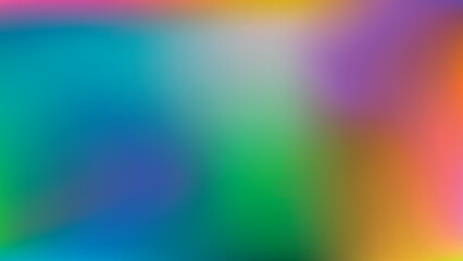 Abstract blurred background with vibrant gradients of color and smooth transitions