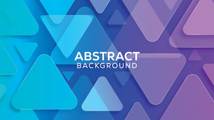 Vibrant geometric shapes create a modern abstract background in blue and pink