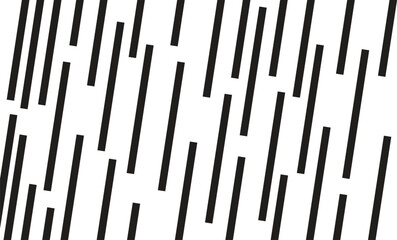 Black vertical lines of varying lengths and gaps on white background abstract