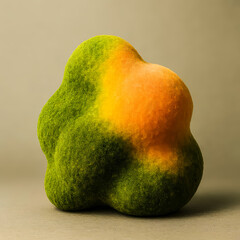 Abstract Organic Moss Sculpture - Modern Interior Art Concept