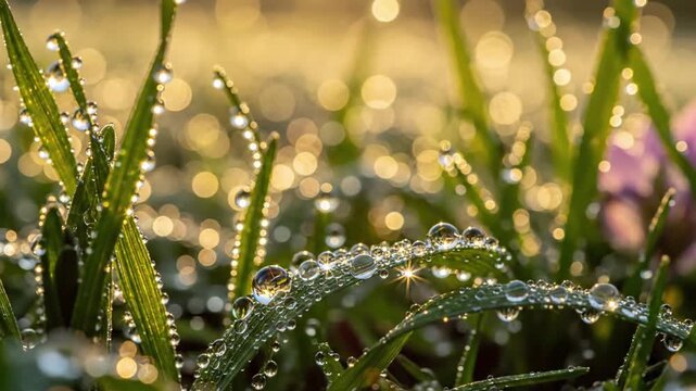 Spring's Natural Jewels Capturing the brilliant, gem-like sparkle of dew in early light. spring dew sparkle