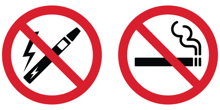 no smoking including electronic cigarettes sign Stock Vector (Royalty Free) 669014059 Use the No E No Vaping Sign Images 