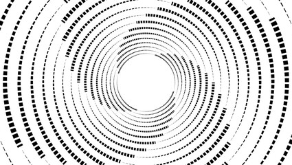 Abstract black and white spiral background featuring a 3d ripple pattern with curved motion lines and a circular swirl design for a modern art texture illustration