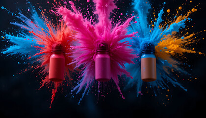 fireworks in the night sky