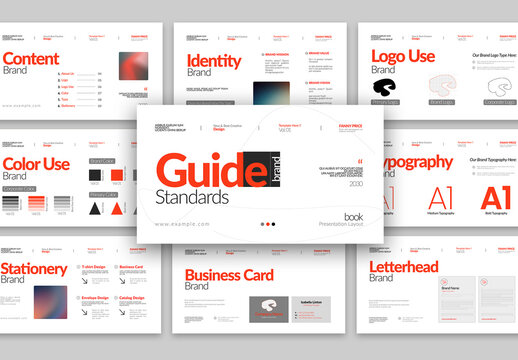 Brand Guidelines Presentation Design Layout