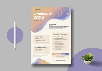 Professional Designer Training Event Poster