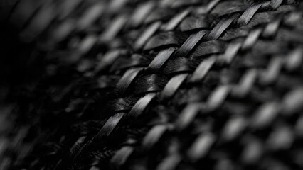 Black carbon fiber composite macro