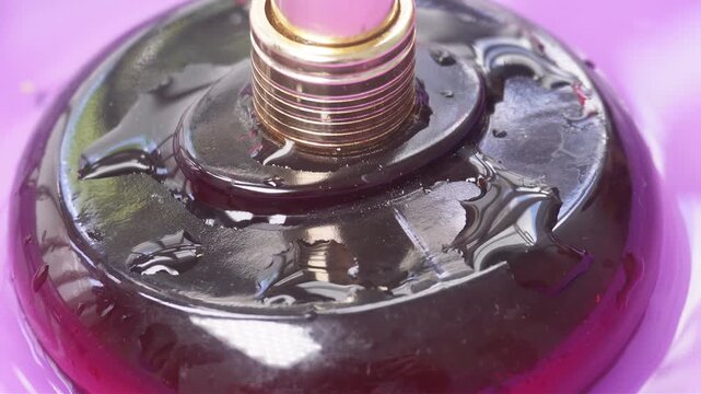 Elegant Fragrance Bottle Macro Video