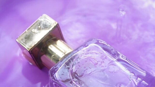 Luxury Perfume Bottle Close Up Video