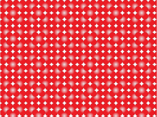 Red floral pattern on black