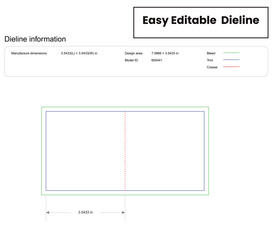 three side seal tea sachet dieline template box dieline die lines packaging custom dieline  box cardboard box dieline pizza box dieline printable product packaging layout,