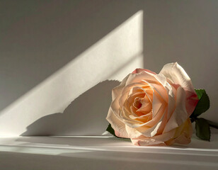 Sculptural Faux Rose with Minimal Space