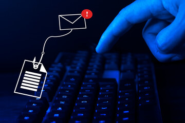 Cyber crime attack , phishing mail , online hacker 