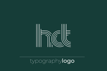 HCT modern geometric typography logo