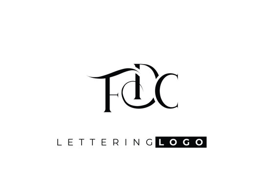 FDC Elegant Monogram Logo Design With Decorative Lettering