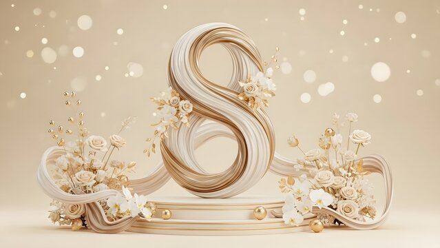 Luxurious gold and crystal decorative letter s with snowflakes