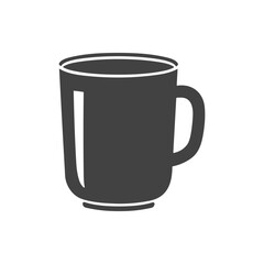 Simple, Modern Silhouette of a Tall Mug for Hot Beverages