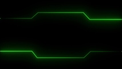 Neon digital Hud frame futuristic game target borders empty sharp red lines field forming. Tech layout for title backgrounds UI overlays business corporate Presentation templates, sci-fi. 4k