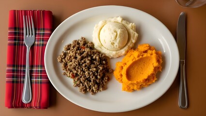 Celebrating robbie burns day with traditional scottish cuisine haggis neeps and tatties