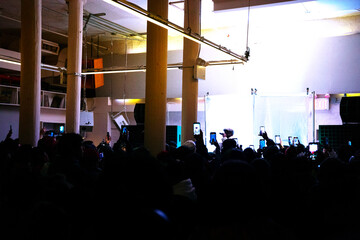 Rapper performs at an exclusive performance 