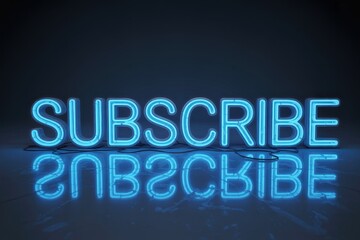 Neon Subscribe Sign
