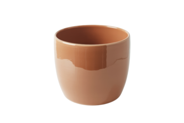 Simple brown ceramic mug