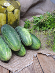 cucumbers in a basket