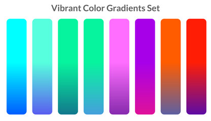 Obraz premium vibrant color gradients collection set