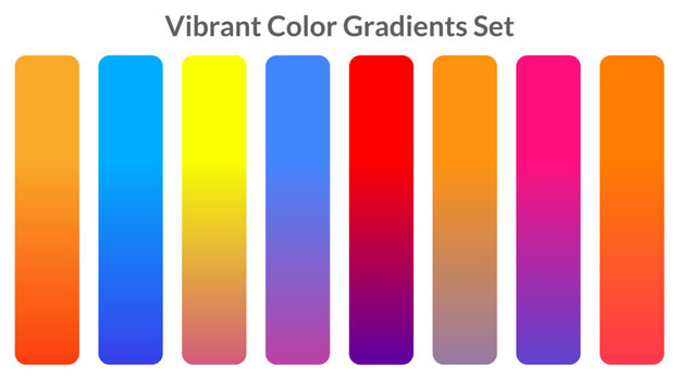 vibrant color gradients collection set