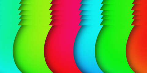 Abstract Vertical Flow Shapes with Grainy Noise Texture Background