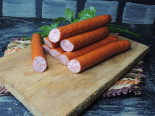 carrots on a wooden chopping board