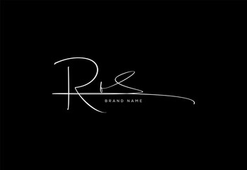 RF letter beauty cursive handwriting logo. vector logo| abstract logo| minimalist logo| brand identity| calligraphy design.