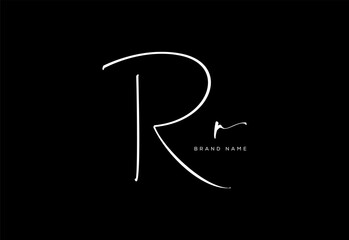 RR letter beauty cursive handwriting logo. vector logo| abstract logo| minimalist logo| brand identity| calligraphy design.