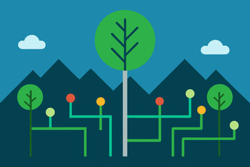 Nature Merging with Digital Technology