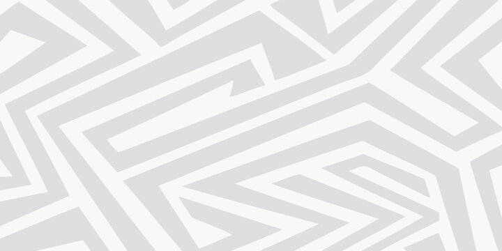 Abstract Geometric Pattern of Intersecting Light Gray Lines on White Background.