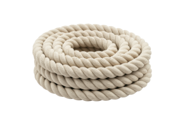 Coiled rope isolated