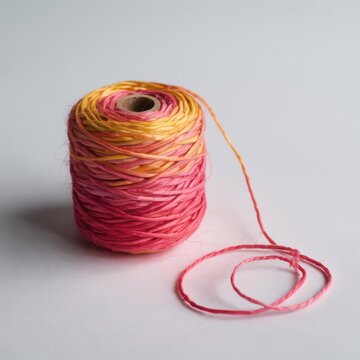 Colorful Raffia String Roll