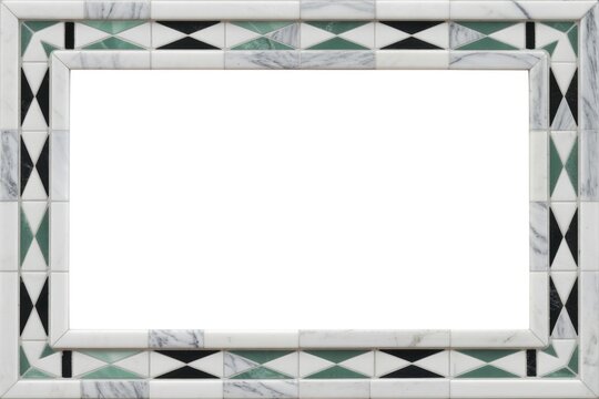 Elegant Marble and Tile Decorative Frame